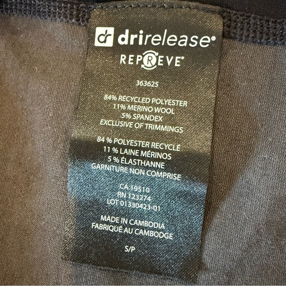 Paradox Pullover Merino Wool Blend Base Layer 1/4 Zip Black Grey Women's Size S - Picture 13 of 14